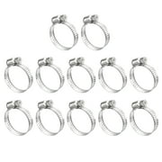 Worm Gear Hose Clamp, 12pcs 3/4"-1 1/8" Adjustable Stainless Steel Hose Clamps for Securing Hose