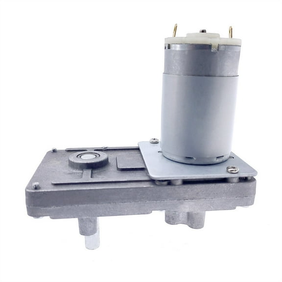 Worm Gear Motor 12V Reducer 20-157RPM DC High Torque Electric-Motor Metal Gear Reverse Self Lock For Automation Equipment ,Low Noise - 12V 28RPM