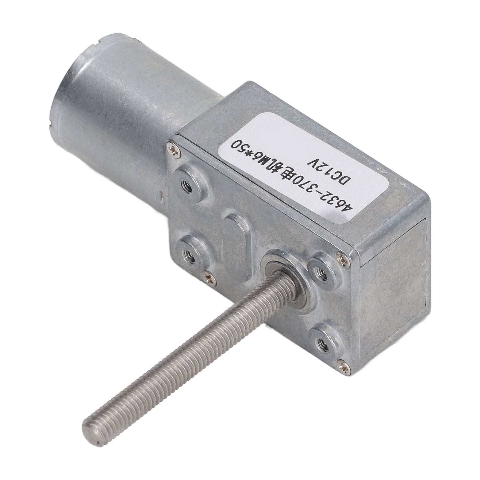 Worm Gear Motor Self Locking Function M6 Head Rotating Shaft Thread