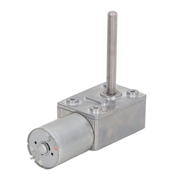 Worm Gear Motor Self Locking Function M6 Head Rotating Shaft Thread Speed Reduction DC Geared Motor DC12V