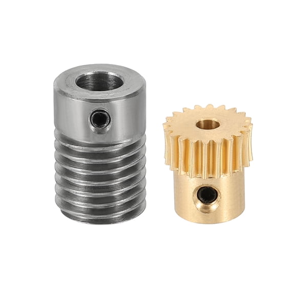 Worm Gear Set 0.5 Module 20:1 Reduction Rate(Gear-3mm Bore, Rod 6mm Bore)