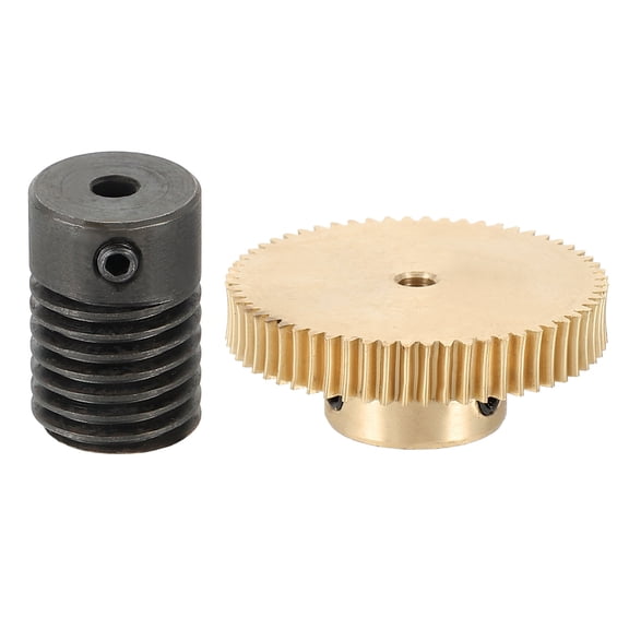 Worm Gear Set 0.5 Module 60:1 Reduction Rate(Gear-3mm Bore, Rod 3mm Bore)