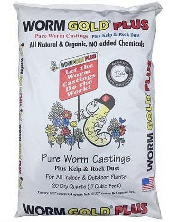 Worm Gold Plus Pure Worm Castings Fertilizer, 12.1 lb