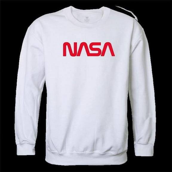 Worm Graphic Crewneck Sweatshirt, White - Large