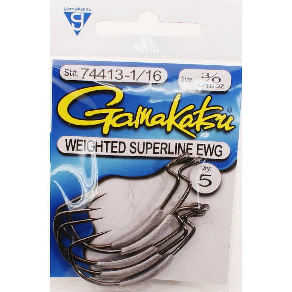 Gamakatsu Weighted Superline EWG Hook