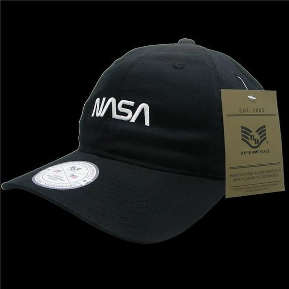 Worm NASA Relaxed Cap, Black - One Size