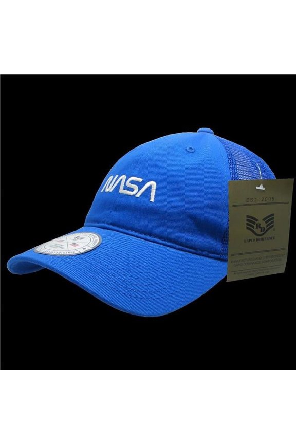Worm NASA Soft Trucker Cap, Royal - One Size