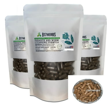 Worm & Parasite Blend | Black Walnut Hulls | Wormwood | Pau D'Arco Bark | Clove | Caps [C]leanse | Wellness | B17 Herbs - Bulk Purchase