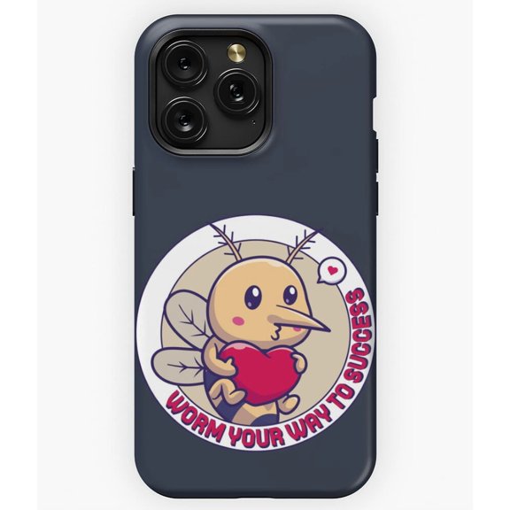 Worm Your Way to Success Funny Inspirational Quote A1897 Phone Case for iPhone 11 to 17 Pro Max