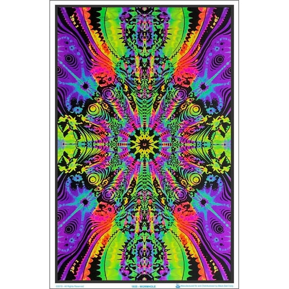 Wormhole Blacklight Poster