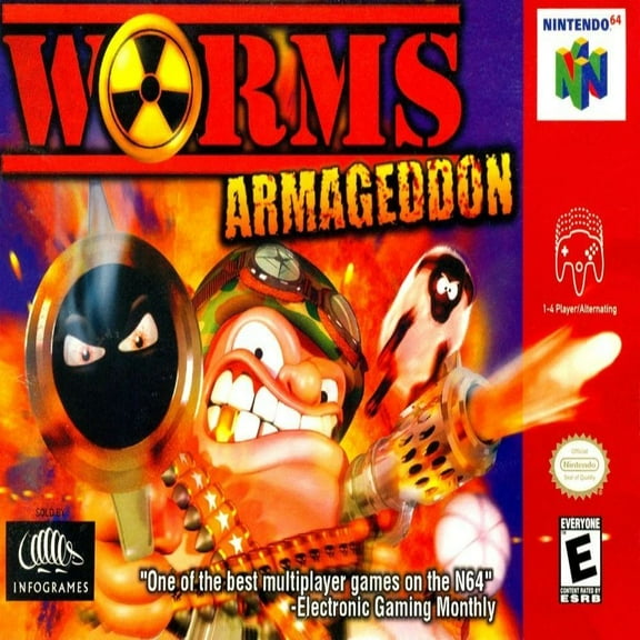 Worms Armageddon N64 Game,US Version