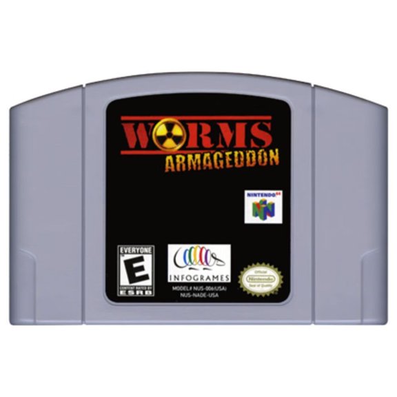 Worms Armageddon N64 Game,US Version