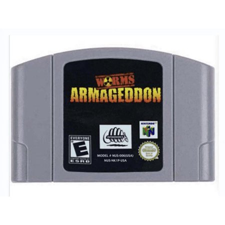 Worms-Armageddon Video Game Cartridge Console Game Card