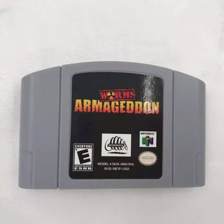Worms:Armageddon Video Game Cartridge for Nintendo N64 Game Card