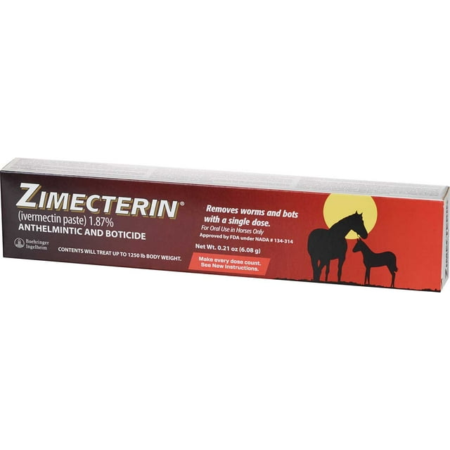 Wormwer Paste Horse Dewormer 1.87 parasite control for 60 species and