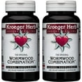 Wormwood Combination Caps 100 by Kroeger Herb, Pack of 2