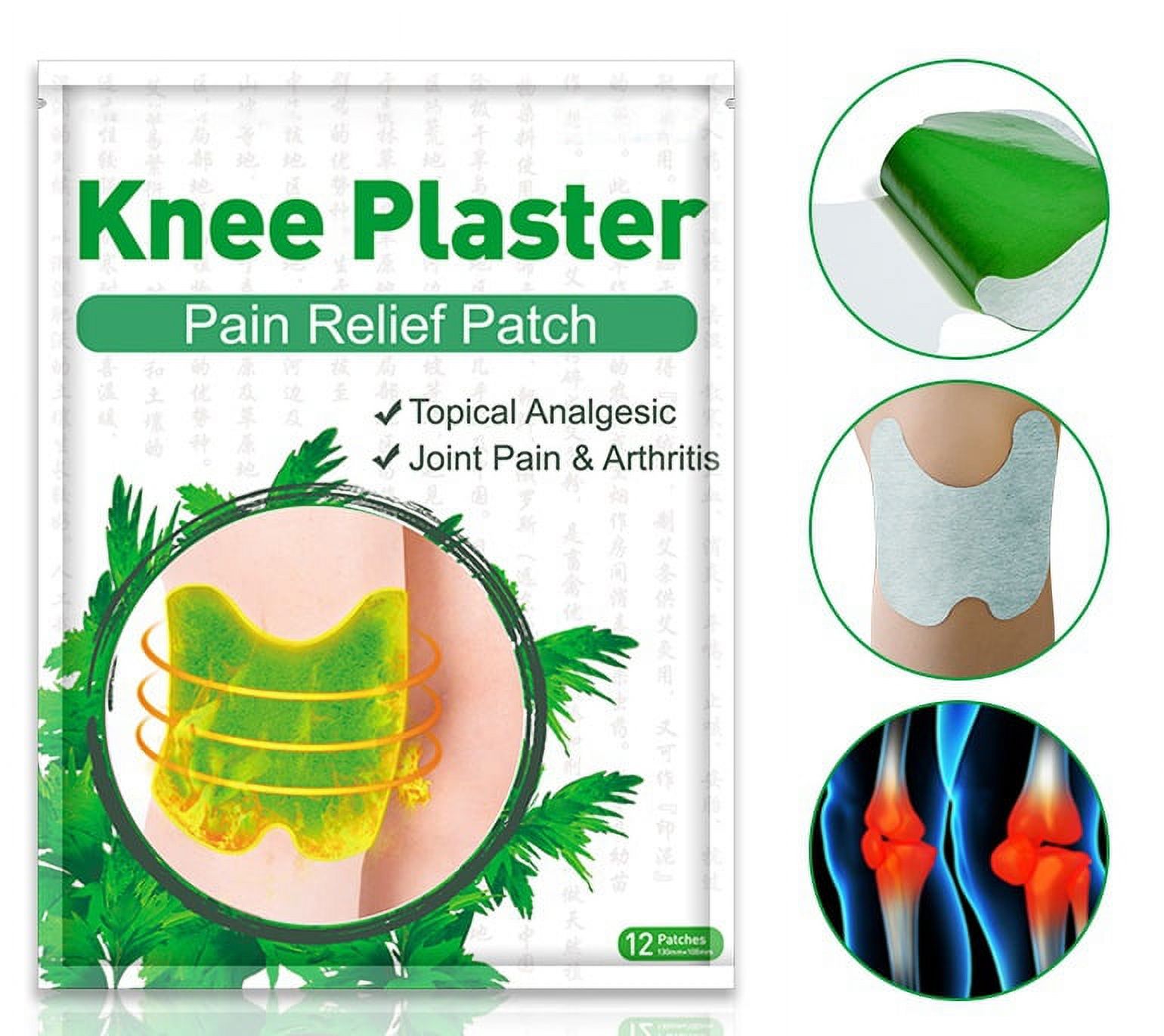 Wormwood Extract Pain Patches, 12 pcs/bag Knee Cervical Plaster for