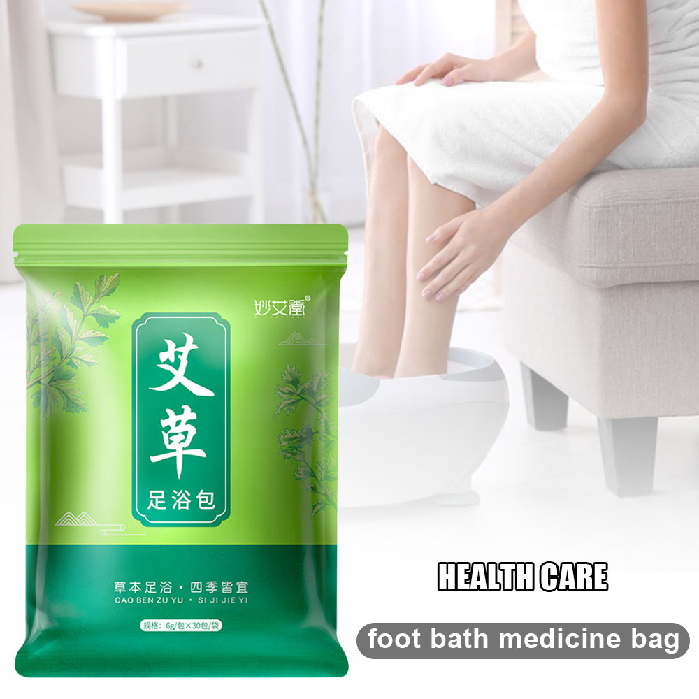 Wormwood Foot Bath Bag Chinese Medicinal Herbs Foot Soak Bath Therapy Therapeutic Herbal Bath