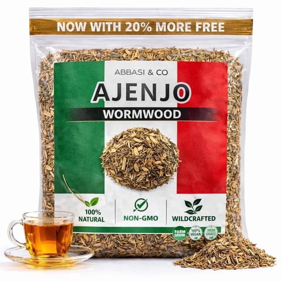 Wormwood Herbal Loose Tea (4oz), Whole Dried Wormwood Tea