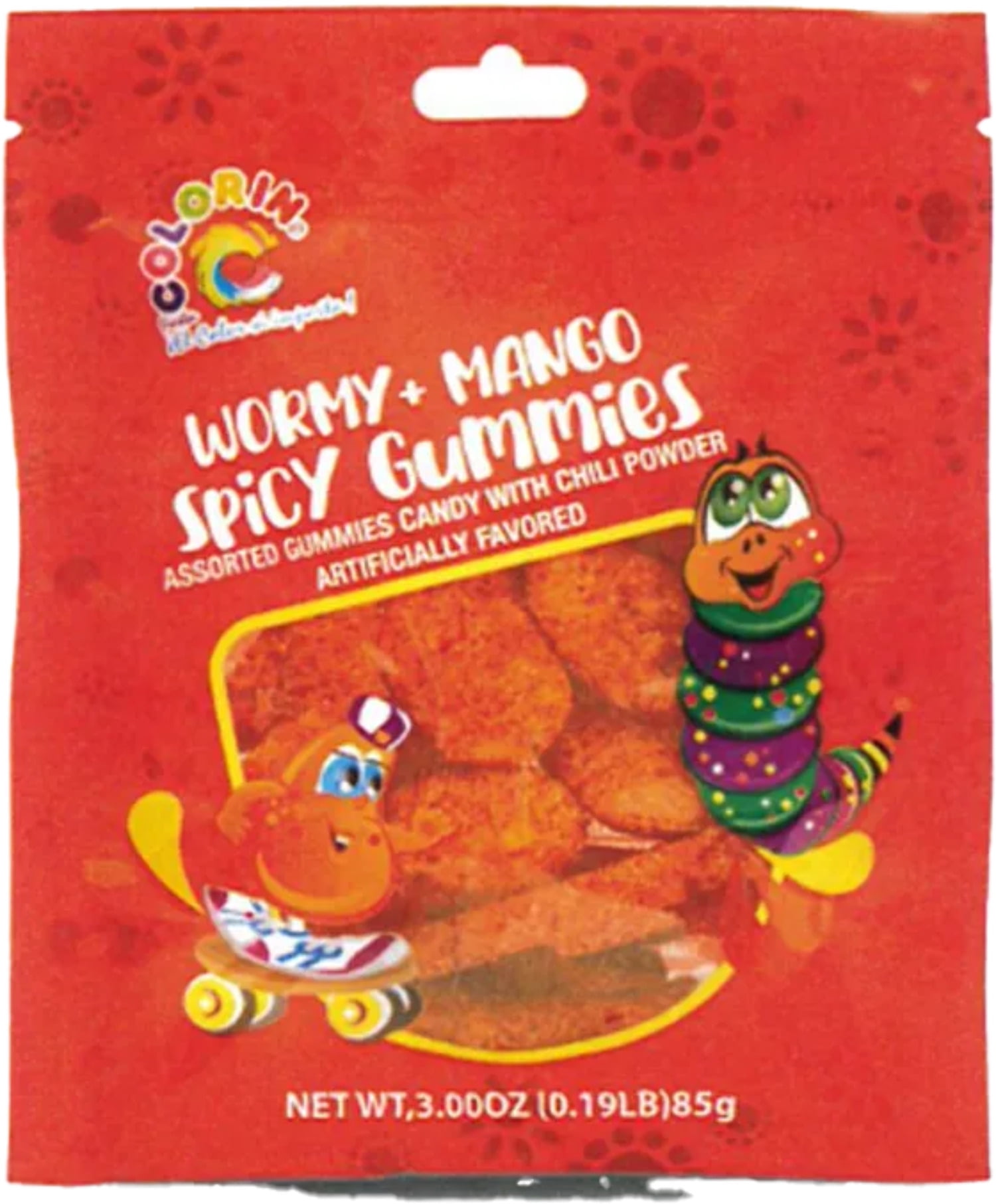 Wormy Mango Spicy Gummies 3oz
