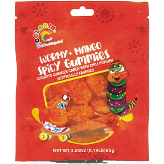 Wormy Mango Spicy Gummies 3oz