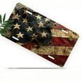 thumbnail image 1 of Worn out American Flag Front License Plate, Metal License Plate, Funny Standard Plates Personalized Novelty Decorative For Men/Women/Boys/Girls Car 6×12 Inch, 1 of 6