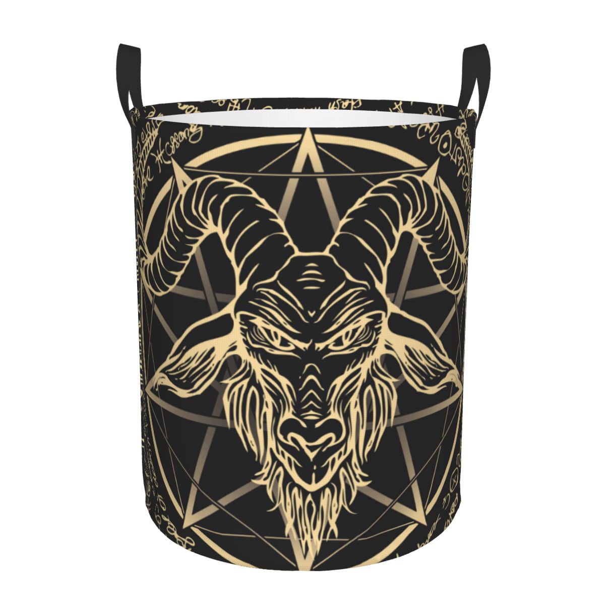 Worn Leviathan Satanic Cross Laundry Hamper Large Clothes Storage