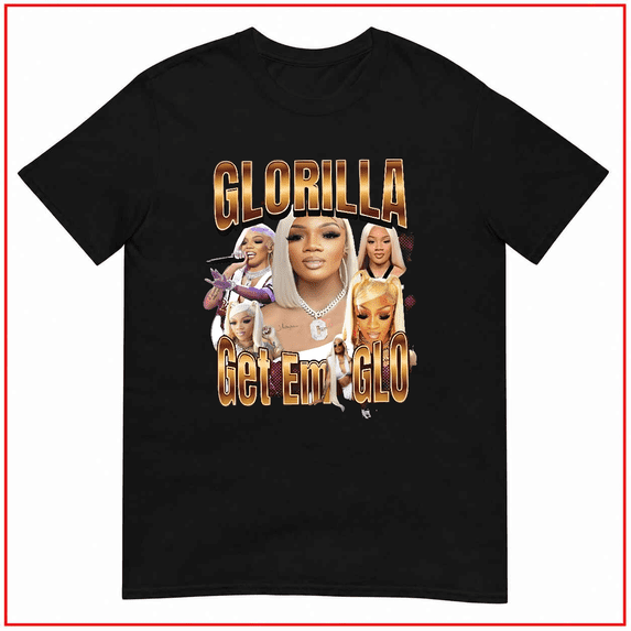 WornWell93 Glorilla Rapper Get Em Glo Memphis Hip Hop Fan Unisex T Shirt V15316 Size S- 5XL