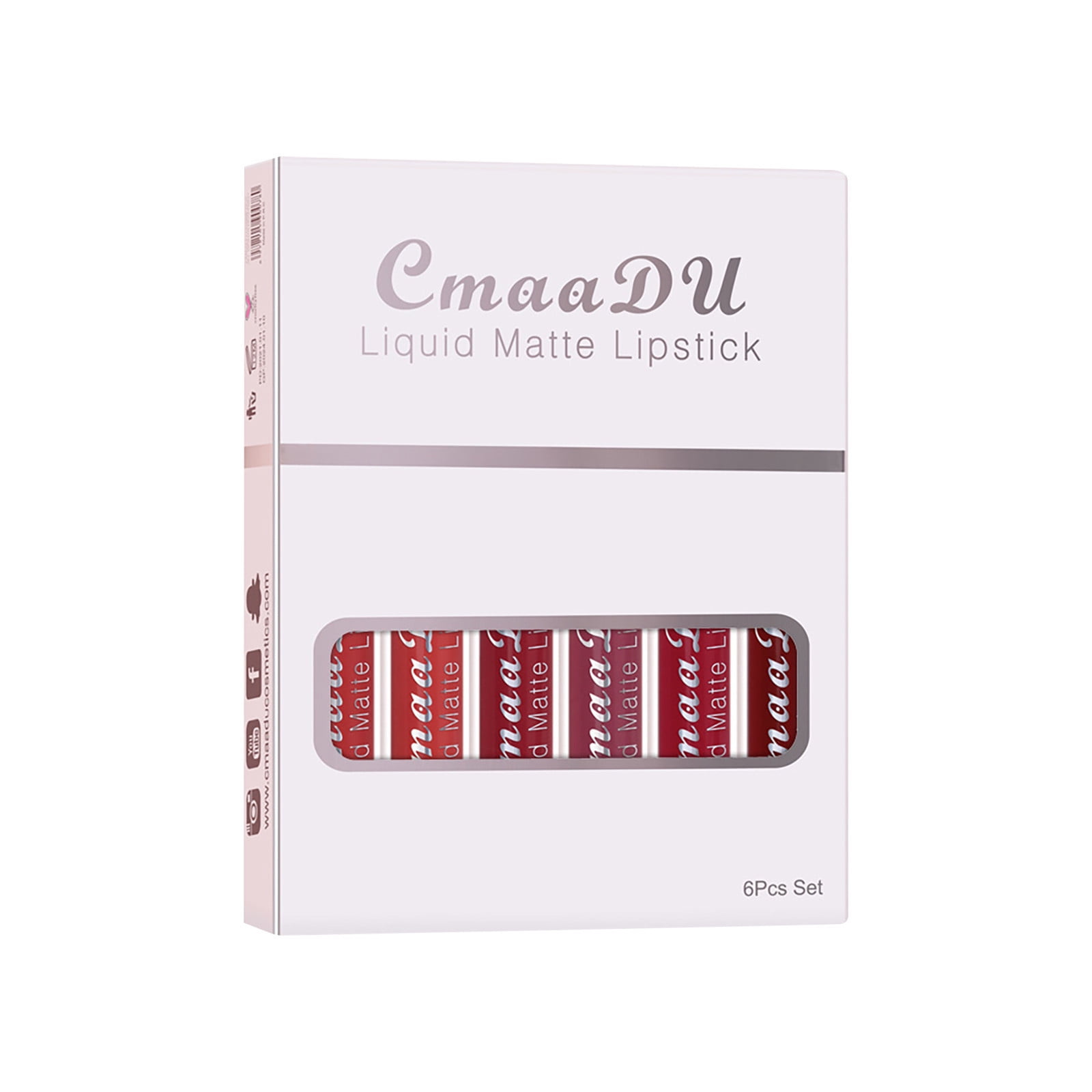 Worpbope Lipstick 18 Color Lip Gloss 6 Box Set Matte Waterproof Long