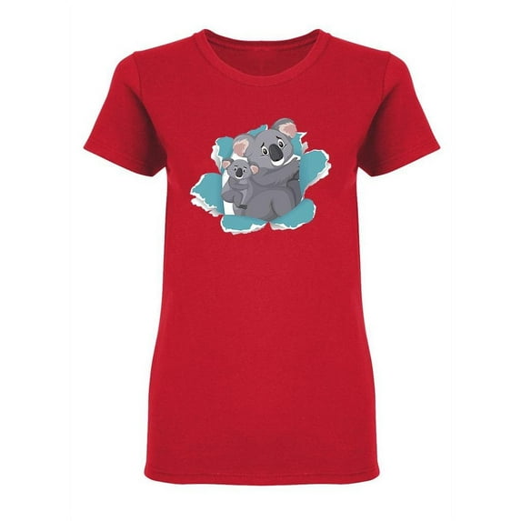 Worried Koalas T-Shirt Women -Image by Shutterstock, Female 3X-Large