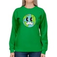 thumbnail image 1 of Worried World Toon Style Sweatshirt Women -Image by Shutterstock, Female 4X-Large, 1 of 4