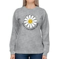thumbnail image 1 of Worry Less Smile More Sweatshirt Women -Image by Shutterstock, Female XX-Large, 1 of 4