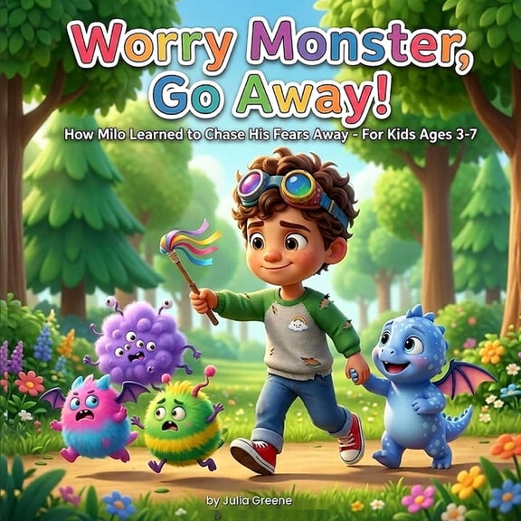 Worry Monster, Go Away!: How Milo Learned to Chase His Fears Away- For Kids Ages 3-7, (Paperback)