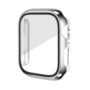 Worryfree Gadgets Bumper Case with Screen Protector for Apple Watch Chrome Silver 38mm BP04-SLV38