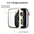 thumbnail image 1 of Worryfree Gadgets Bumper Case with Screen Protector for Apple Watch White/Gold 45mm (C18-WTGD45), 1 of 5