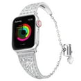 thumbnail image 1 of Worryfree Gadgets Metal Bling Band Compatible with Apple Watch Band 42/44/45mm Dressy iWatch Band, 1 of 5