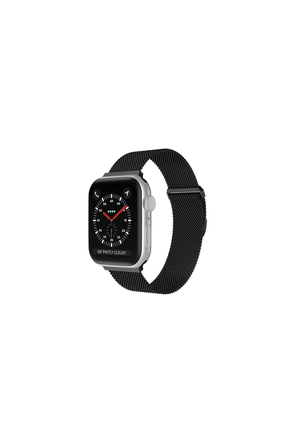 Metal Mesh Magnetic Band Compatible with Apple Watch Band Dressy iWatch Strap- Black