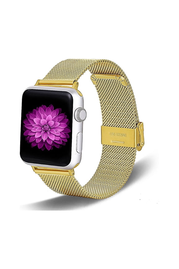 Metal Mesh Wristband for Apple Watch Gold 38/40/41mm (WX152-GLD41)