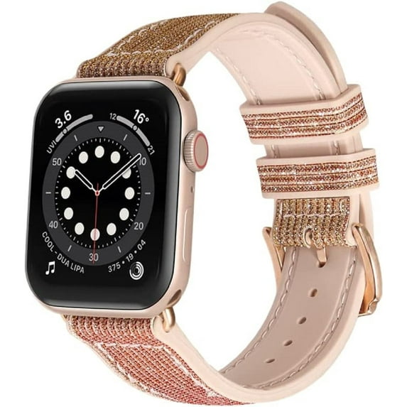 Worryfree Gadgets Silicone Shiny Color Changing Bands Compatible with Apple Watch Band 38/40/41mm iWatch Strap