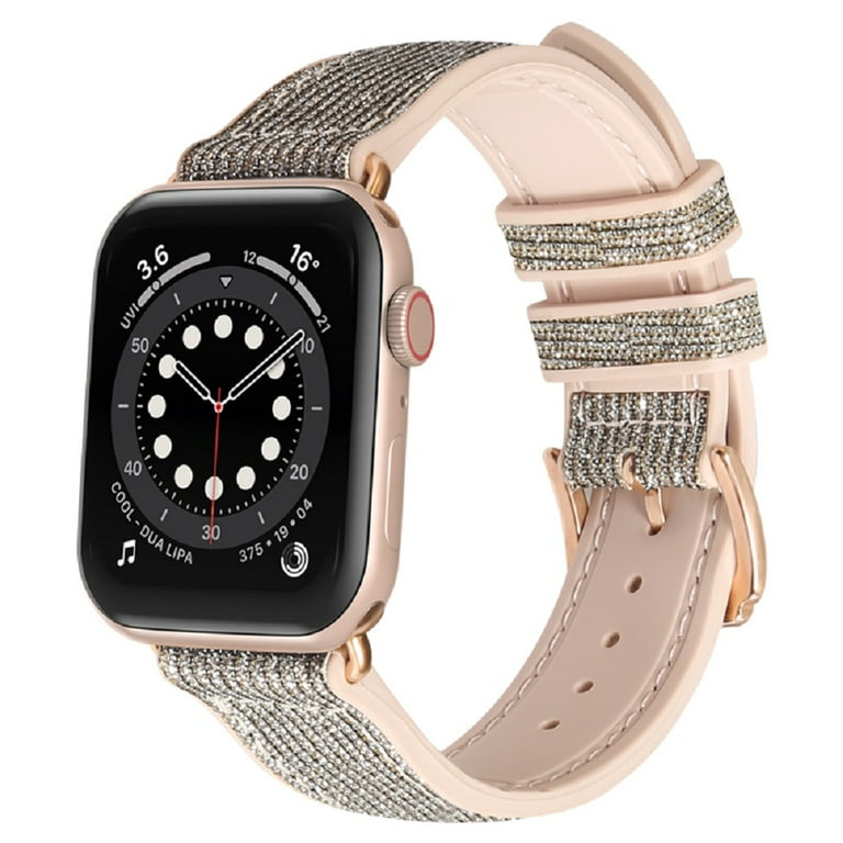 Worryfree Gadgets Silicone Shiny Color Changing Bands Compatible with Apple Watch Band 38 40 41mm iWatch Strap