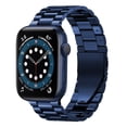 thumbnail image 1 of Worryfree Gadgets Stainless Steel Classic Wristband for Apple Watch Ultra Blue 49mm (LX05-BLU49), 1 of 2