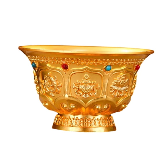 Worship Cup Buddhist Offering Bowl Prayer Bowl Alloy Material for Shrine Meditation Temple Settings