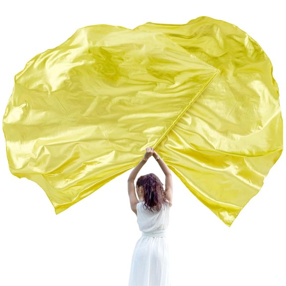 Dance Worship Flag Set 2 Flags + Telescopic Pole for Church Performance