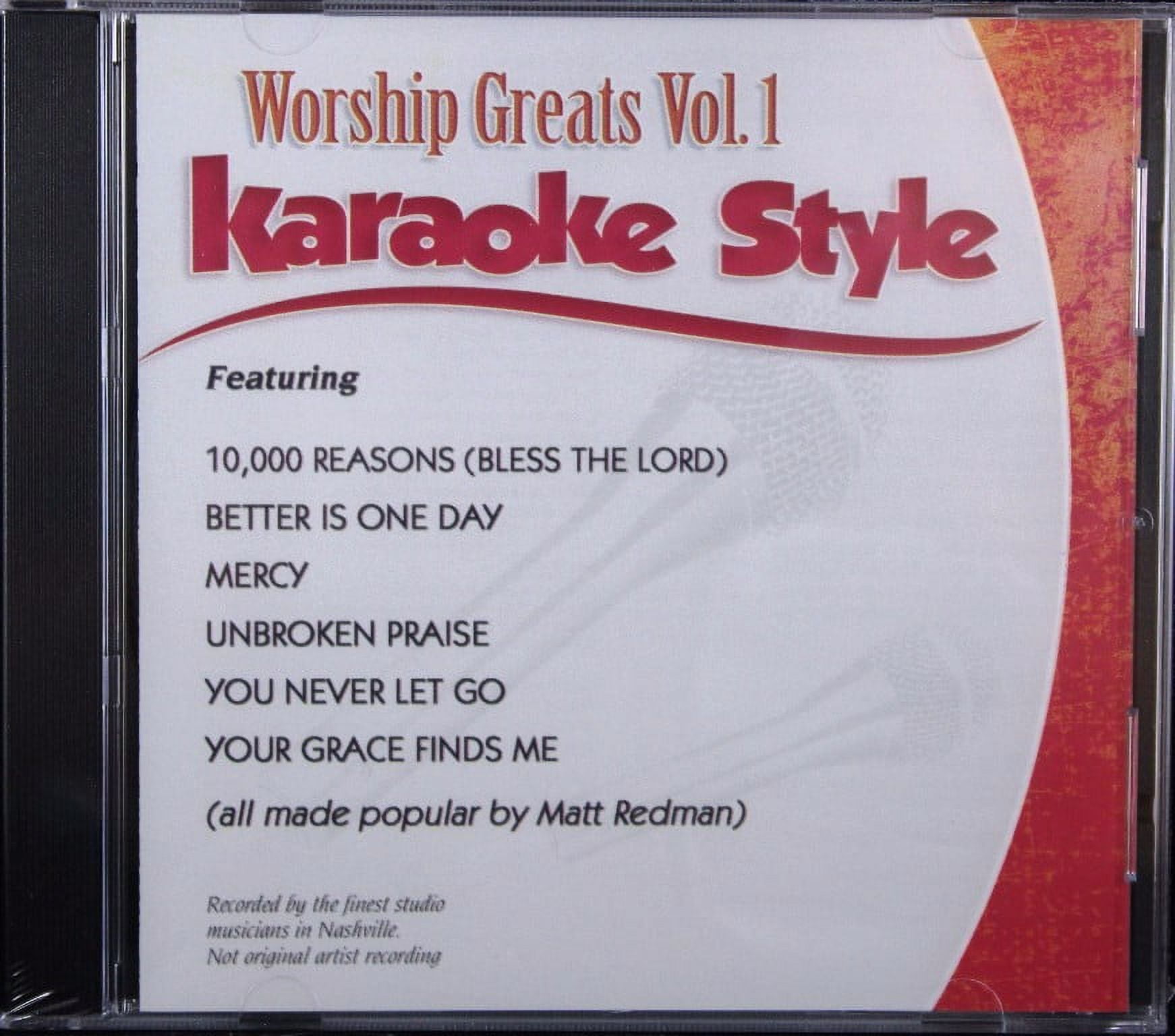 MATT REDMAN Worship Greats Volume 1 Daywind Christian Karaoke Style NEW CD+G 6 Songs