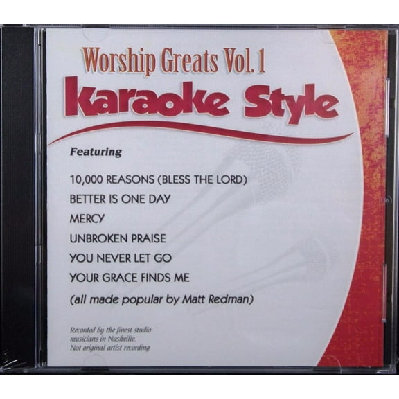 Worship Greats Volume 1 Daywind Christian Karaoke Style NEW CD+G 6 Songs