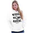 thumbnail image 1 of Worship Happens John 3:16 Prayer Hoodie Sweatshirt Women Men Brisco Brands S, 1 of 6