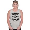 thumbnail image 1 of Worship Happens John 3:16 Prayer Tank Top T Shirts Men Women Brisco Brands L, 1 of 6