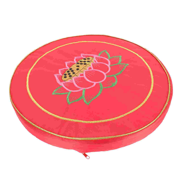 Worship Prayer Ancestral Hall Prayer Cushion Outdoor Throw Pillows Home Round Seat Yoga Meditation Household Lotus Printing