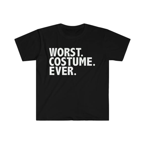 Worst Costume Ever Unisex T-shirt S-3XL Halloween Fancy Dress Costume