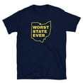 thumbnail image 1 of Worst State Ever Michigan Football Fan Unisex T-Shirt, 1 of 2